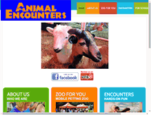 Tablet Screenshot of animalencounters.com